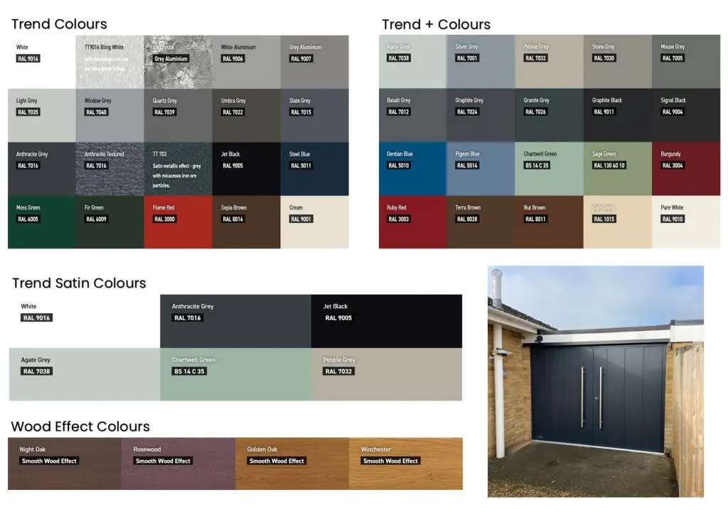 Teckentrup Ral Colours Options With Side Hinged Door Image
